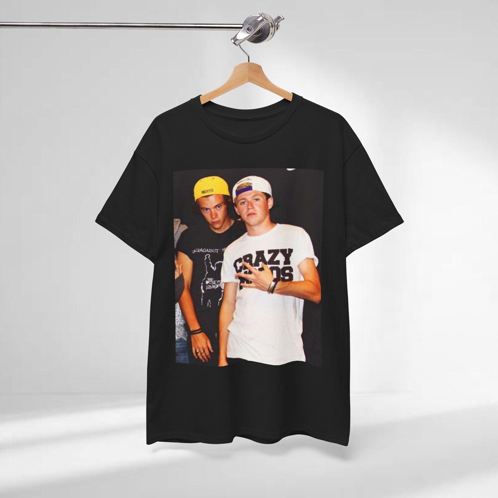 Nostalgic Niall And Harry Frat Boy Unisex Heavy Cotton Tee, Narry Shirt, One Direction, Niall Horan, Harry Styles, Crazy Mofo Niall Shirt Stylishessentials