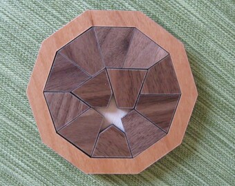 Optimal Tumble Walnut & Alder Wood Puzzle