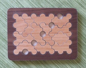 Domino Peg Wood Puzzle