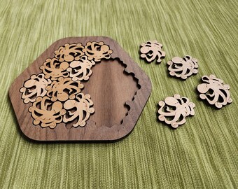 Juggling Octopus Wooden Brain-Teaser Puzzle