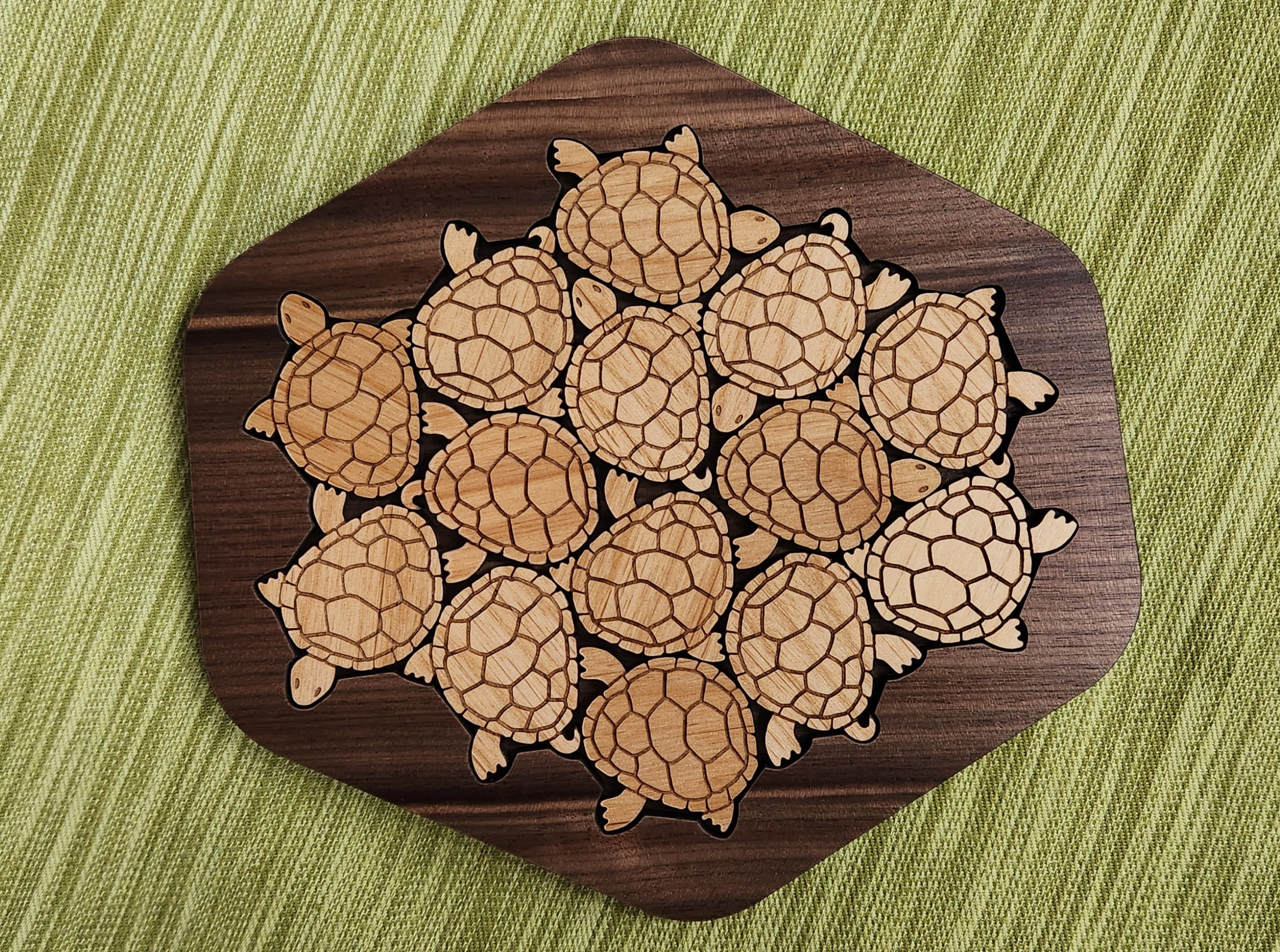 Turtle Tribulation Wooden Brainteaser Puzzle Etsy