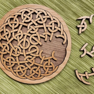 Celtic Circle Large Wooden Brain-Teaser Puzzle