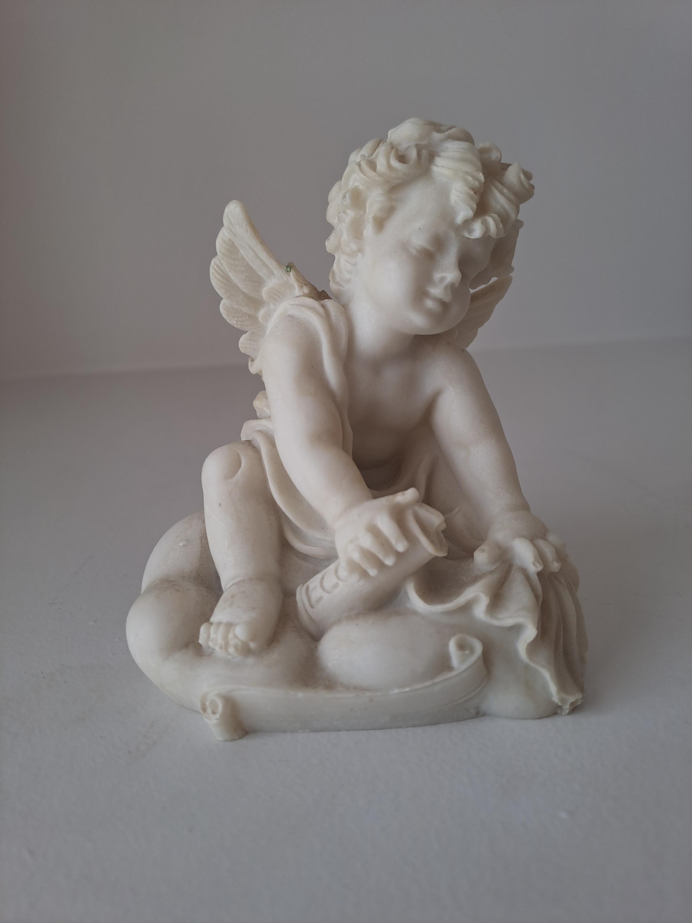 Figurine Ange Blanc - Petits Anges En Résine Pour La Décoration