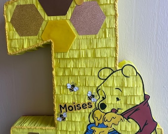 Custom Number Piñata – Handmade Birthday Party Decoration