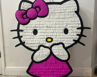 Piñata Hello Kitty – spersonalizowana dekoracja na przyjęcie urodzinowe, motyw Kawaii
