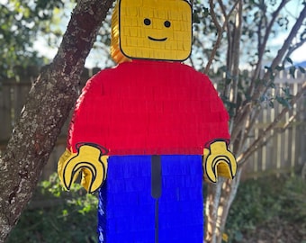 Handmade Lego Piñata – Personalized Birthday Party Decoration