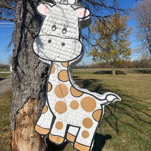 Giraffe Piñata – Safari Birthday Party Decor – Jungle Animal Piñata – Kids Party Supplies