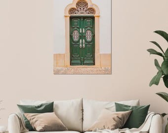 Green door in Portugal - Aluminium