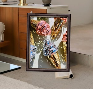 Discobal ijs kunst, retro futuristisch wanddecor, leuk huis esthetiek, eclectische muur kunst decor, uniek interieur, digitale download