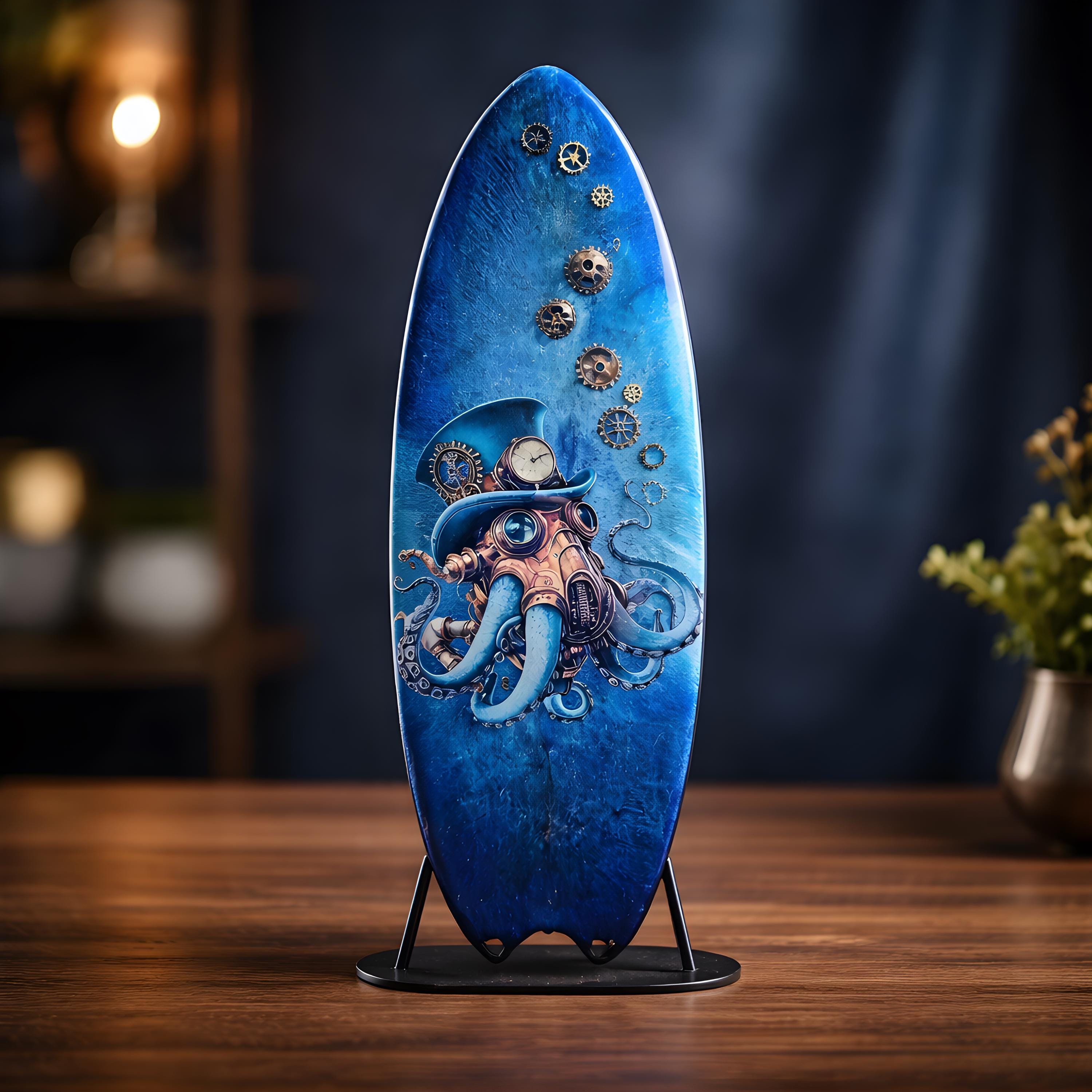 Octopus Surfboard - Etsy