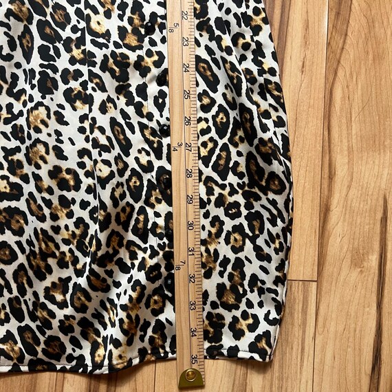 CACHE Y2K Leopard Print Mini Dress Size XS V-Neck… - image 5