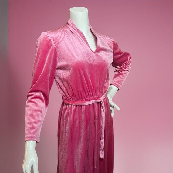 VINTAGE 80s Loungewear Queen Anne Dress Size Regency V Neck