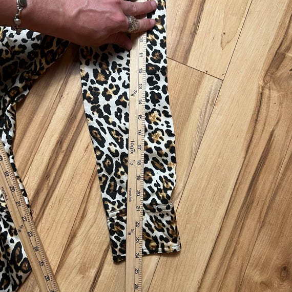 CACHE Y2K Leopard Print Mini Dress Size XS V-Neck… - image 4