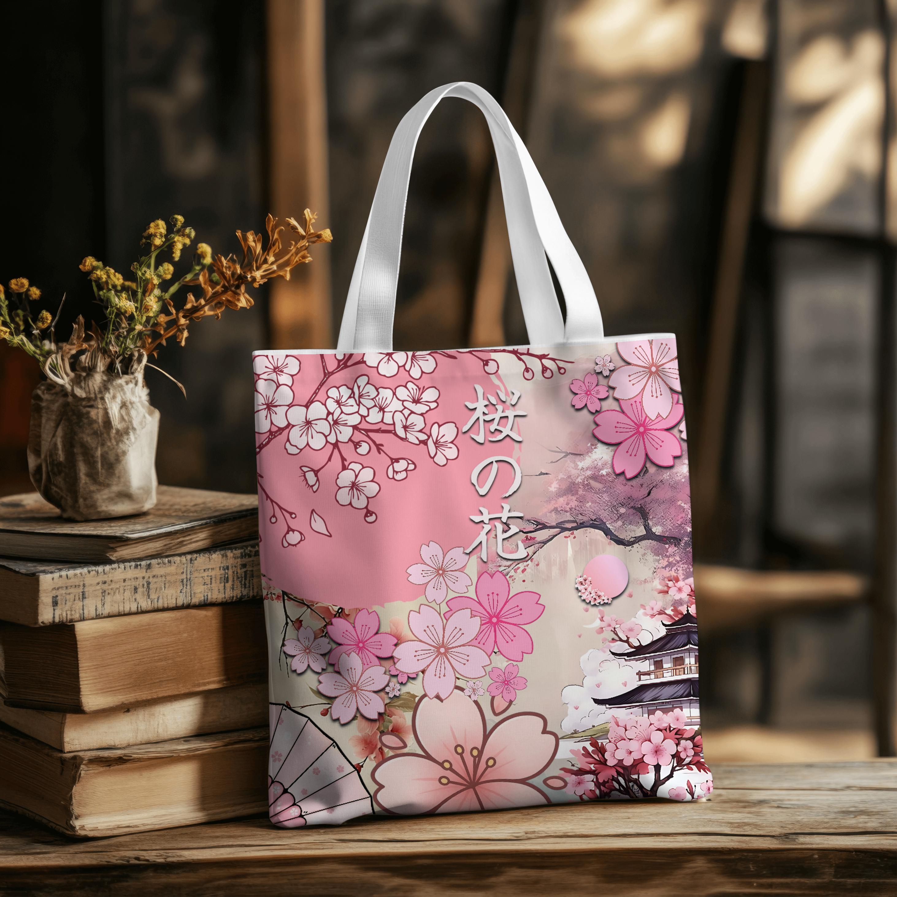 Cherry Blossom Sakura Tote Bag - Etsy