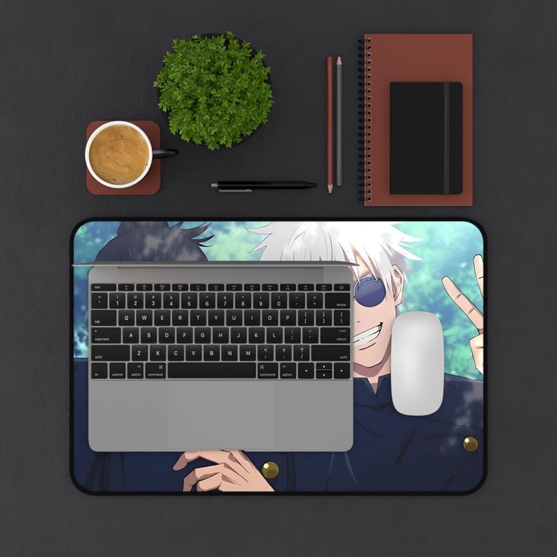 Gojo Mouse Computer Thing Gojo and Geto Desk Mat Gaming Mouse Pad Jujutsu Kaisen Desk Mat Anime ...