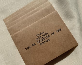 Custom Open When Envelopes: Long Distance Gift for Couples, Deployment Care Package