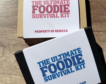 Food Lover Survival Kit, College Gift Card Book, Birthday Gift Card Book, College Care Package, College Graduation Gift, Money Holder