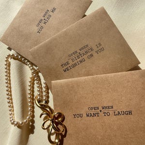 Open When Envelopes Long Distance Relationships, Deployment Care Package, Anniversary Gift Love Letters, LDR Deployment Gift, SET OF 16