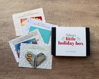 Holiday Gift Card Box, Christmas Gift Card Book Box, Christmas Gift Card Holder, Teen Christmas Gift, Holiday Gift Card, Money Holder