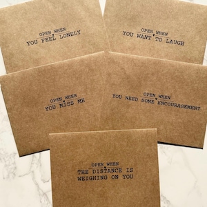 Set of 16 Open When Envelopes For Long Distance Relationships, Long Distance Gift, Deployment Gift for Him Her, Deployment Care Package