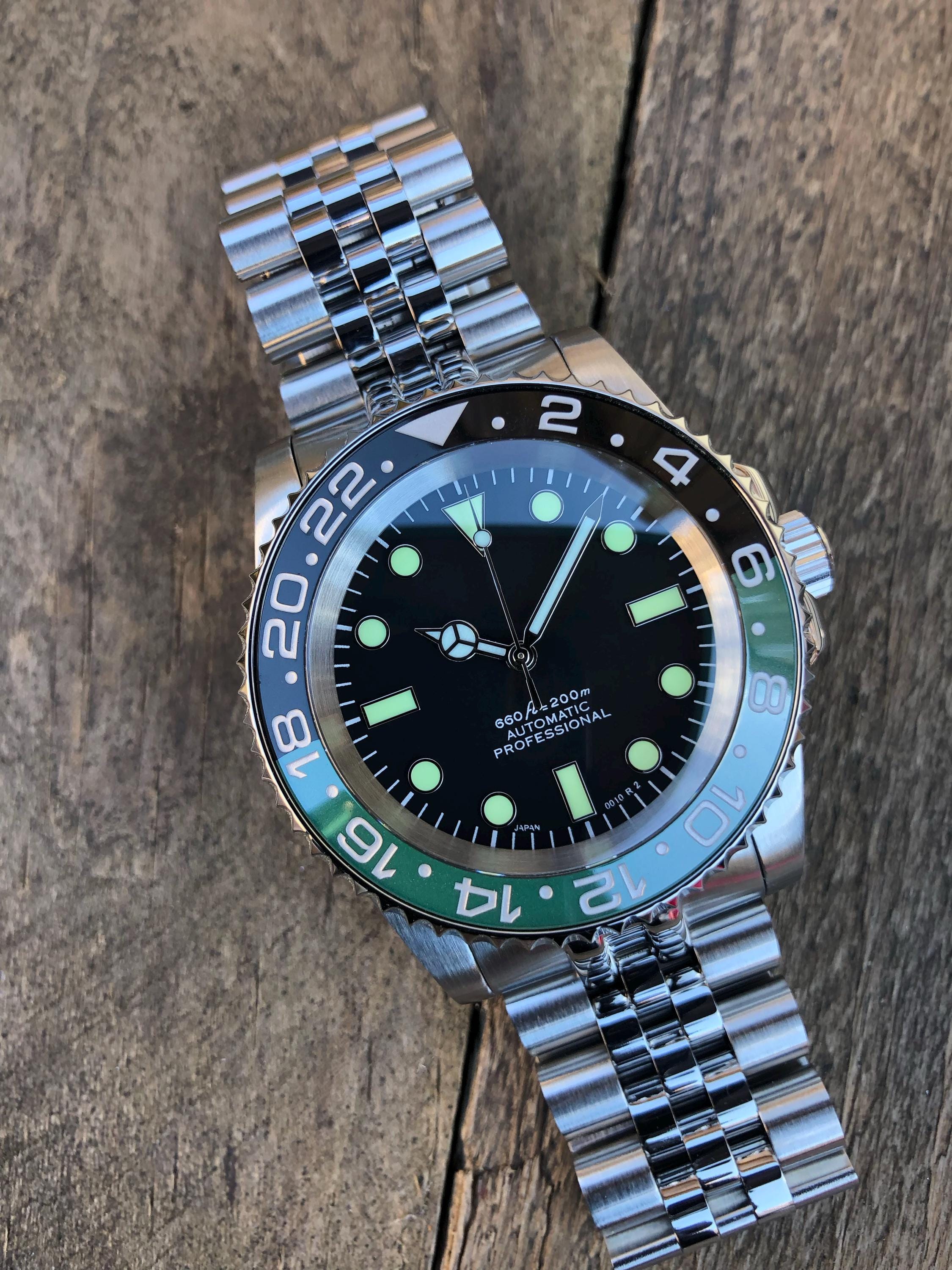 USED セイコー NH38カスタム MOD オーシャングラデーション×Dブルー