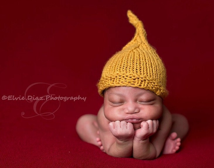 Baby Hat Newborn Hat Top Knot Hat Photography Prop Etsy