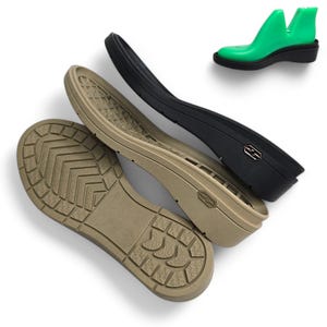 Women’s Vintage Wedge Soles | Rubber Lightweight Outsoles for DIY Shoes | Stylish & Durable | US 6-11 / EU 37-42