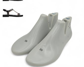 Wide Toe Box Shoe Lasts Women’s | Barefoot Clogs Sandals Flats | Plastic Mold with Alpha Lock | C-112 Model | Size EU 36–41 / US 5.5–9.5