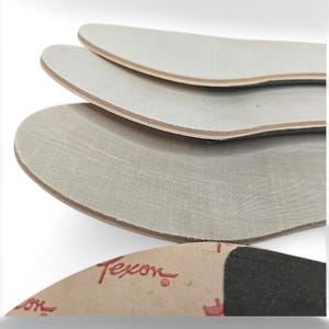 Förstärkta tvålagersinlägg för skomakare | Texon, latexskum och fiber | Skärbara inlägg för gör-det-själv-skor | US 5-10 / EU 36-41 bild 5