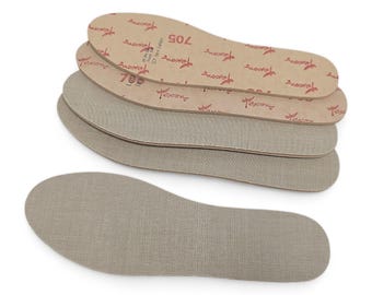 Tvålagers skomakarinlägg | Texon- och latexskum för gör-det-själv-skor | Skärbara inlägg för sneakers, platta skor, stövlar | US 5-10 / EU 36-41