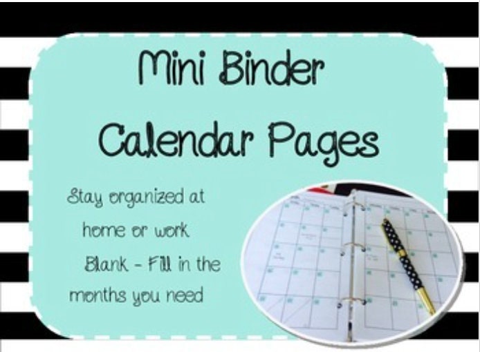 3 Ring Planner Binder, Mini Binder, Planner Cover, Kawaii Binder
