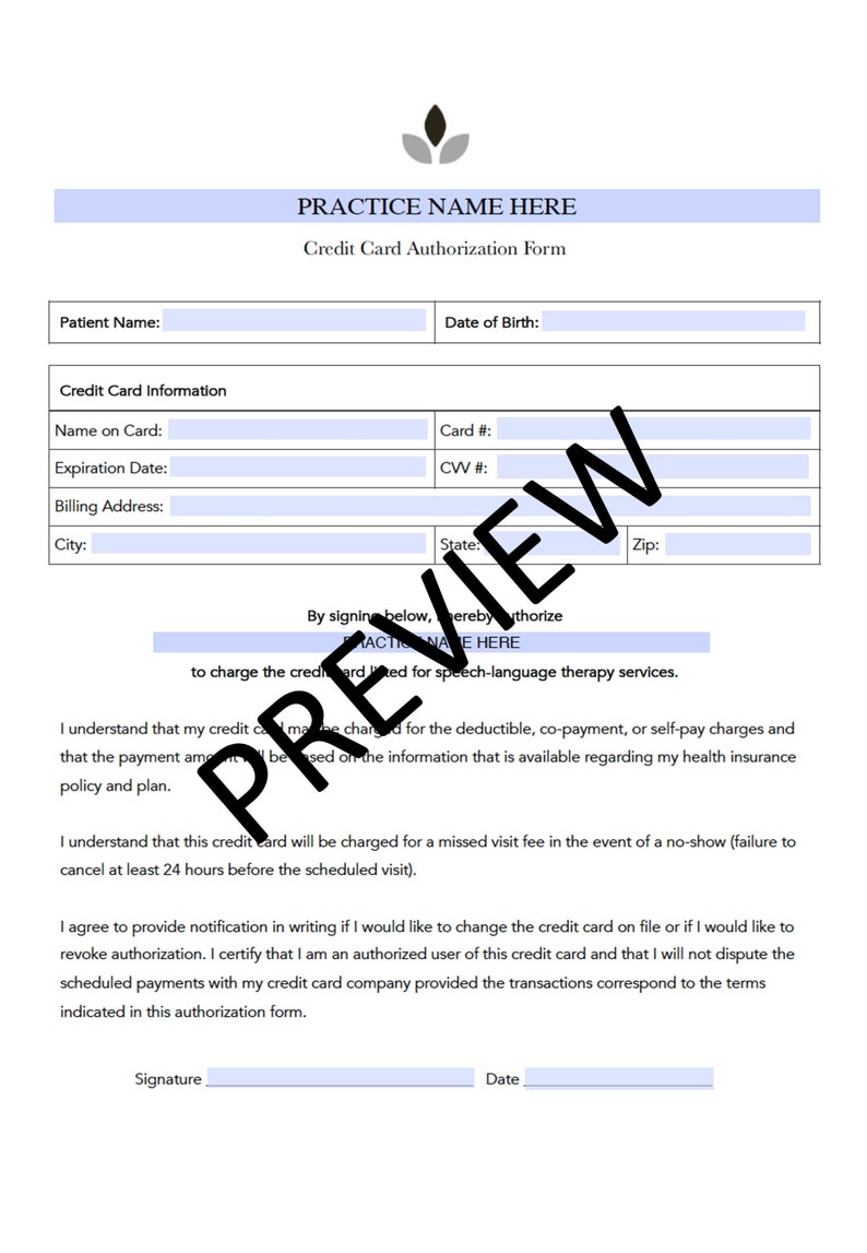 New Speech Therapy Practice Forms Bundle | Editable, Fillable ...