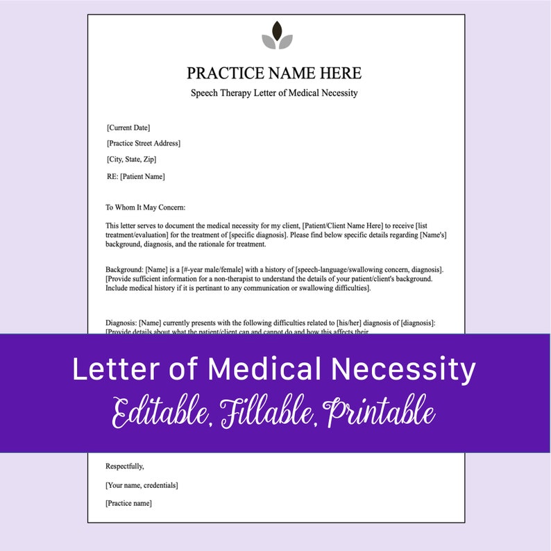 Letter Of Medical Necessity For Speech Therapy Editable Fillable letter-of-medical-necessity-for-speech-therapy-editable-fillable