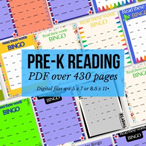 Más de 400 juegos de aprendizaje para preescolar y jardín de infantes: reconocimiento de letras y alfabetos, números, colores y formas, todo en juegos de bingo, aprendizaje en casa.