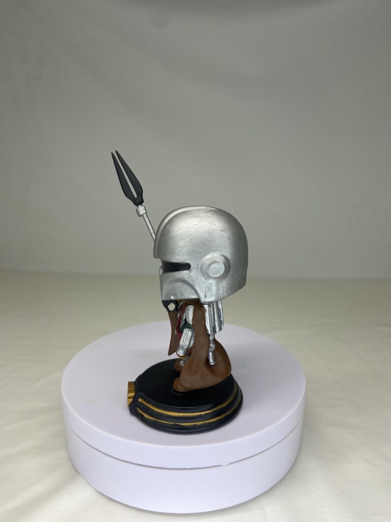 Mandalorian Figurine - Paint-Your-Own 3D Resin Model Kit — Sci-Fi Bounty Hunter Decor & Craft image 8