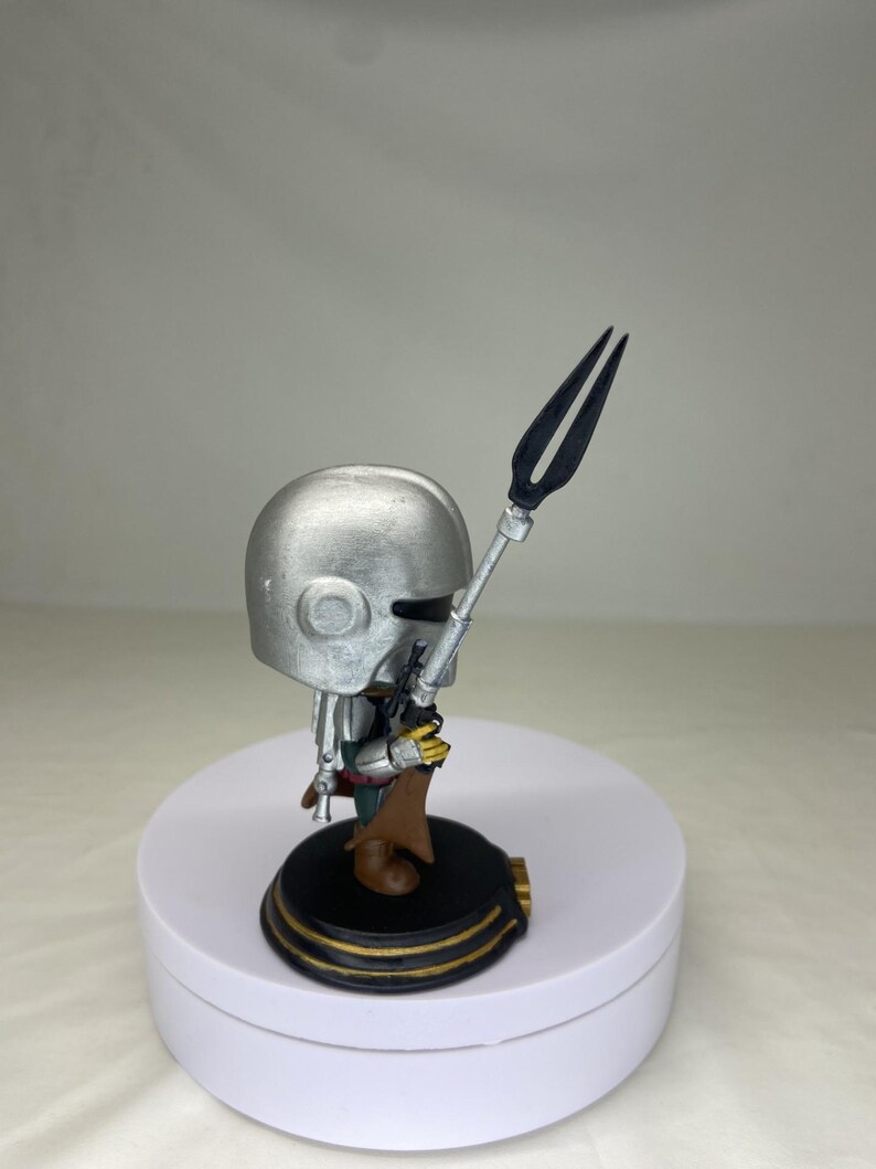 Mandalorian Figurine - Paint-Your-Own 3D Resin Model Kit — Sci-Fi Bounty Hunter Decor & Craft image 9