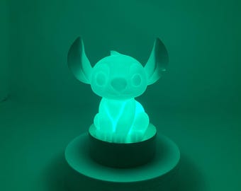 LED Night Light (15 cm) multicolor functions 3xAAA battery powered