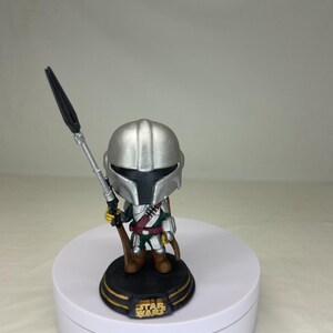 Mandalorian Figurine - Paint-Your-Own 3D Resin Model Kit — Sci-Fi Bounty Hunter Decor & Craft image 10