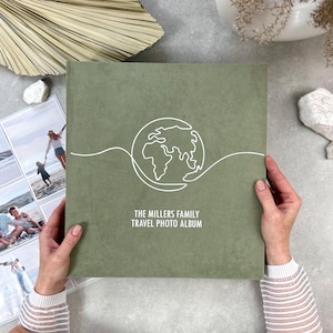 Personalized Slip-In Large Photo Album for 4x6 Photos | Custom Wedding, Family, or Baby Album with Sleeves up to 600 Photos, Memory Album