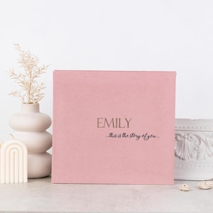 First 5 Year Baby Memory Book, Baby Milestone book, Modern Baby Shower Gift,  Baby Book, New Mom Gift, Baby Keepsake box, Baby First Book