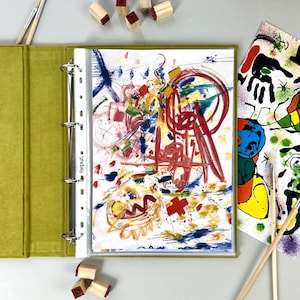 Personalized Kids Art Binder: Custom Keepsake Portfolio