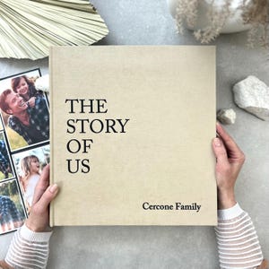 Personalized Large Slip-In Family Photo Album | Custom  Photo Album with 4x6 Photo Sleeves | Family Memory Album | Handmade Photo Book