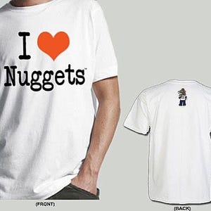 I Love Nuggets T-shirt van biologisch katoen, grappig T-shirt met stoner-print