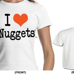 Camiseta ajustada de algodón orgánico "I Love Nuggets", camiseta para aficionados a la marihuana