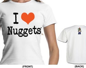 I Love Nuggets Organic Cotton Fitted T-Shirt, Pothead Shirt