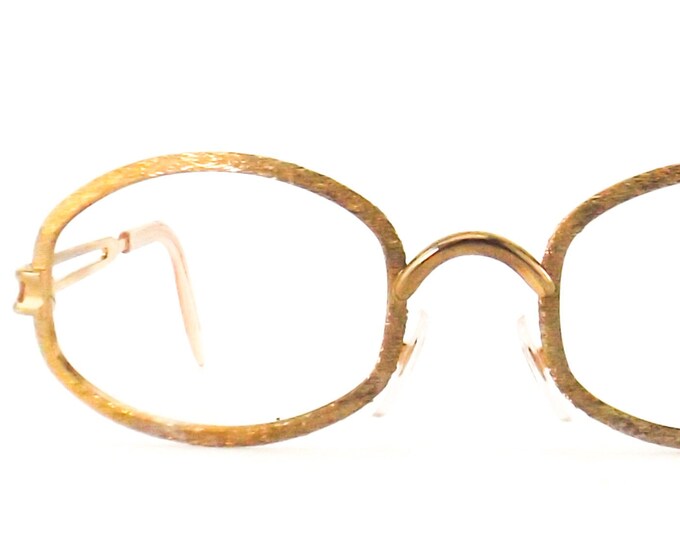 Vintage NOS German Eyeglasses Brushed 12kt Gf Gold Filled Eye Etsy