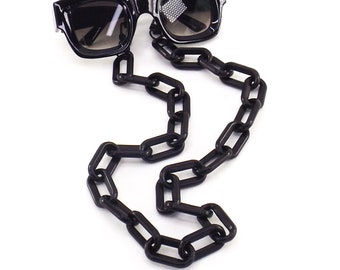 chunky acrylic eyeglasses chain maximalist necklace for glasses sunglasses chain holder cosplay