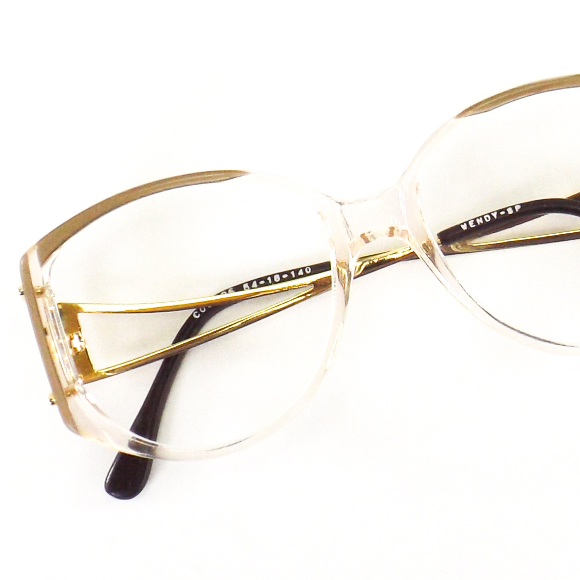 Vintage drop arm eyeglasses vintage 80s NOS eye glasses clear Etsy