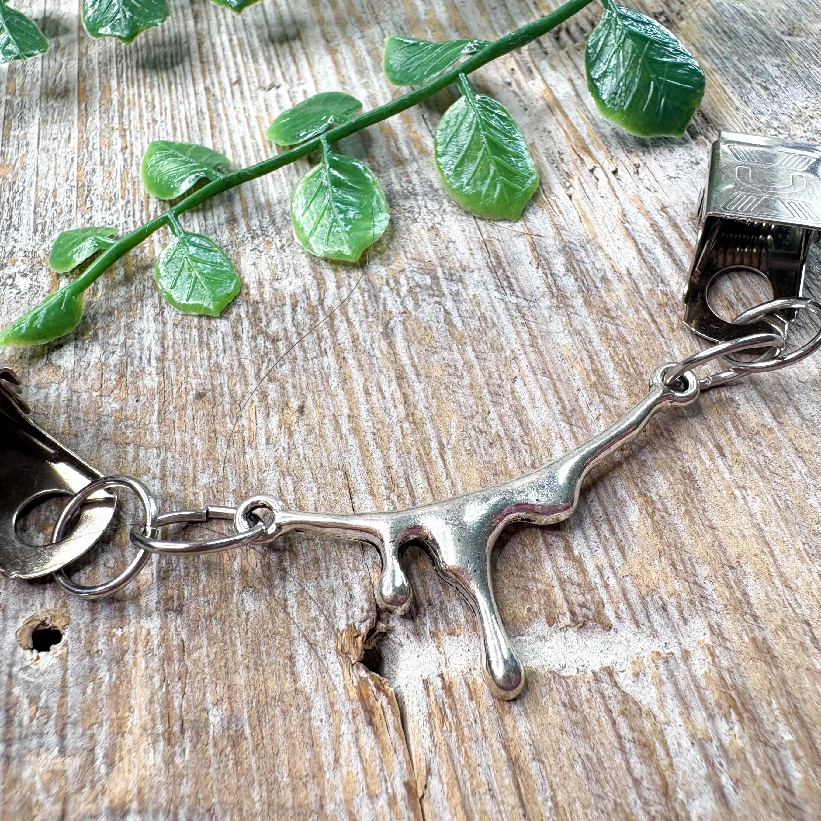 Silver Tone Cinch Clip Clasp: Goth Punk Fashion Accessory - Etsy