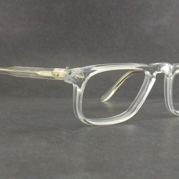 vintage crystal clear reading eye glasses plastic… - image 2